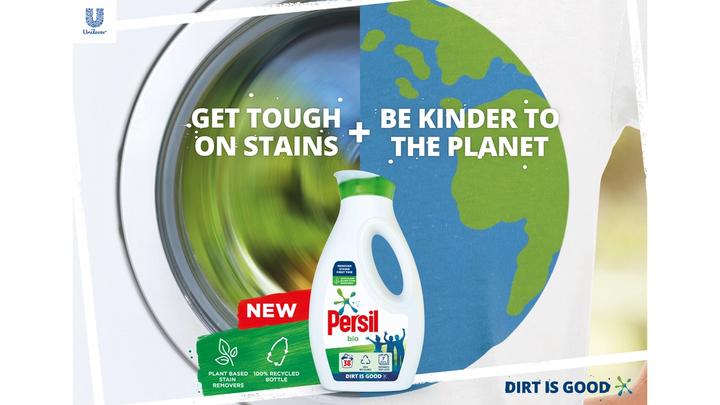 Persil – Dirt is Good. Plant-based stain removers, 100% recycled bottle 