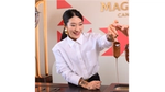 K-pop star Peggy Gou and Kylie Minogue dipping their own Magnum Remix ice creams at Cannes 