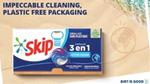 Blue Skip capsules in plastic-free packaging  