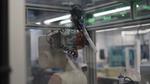 A beauty robot named Gwen analyses foam to help develop new product technology for Unilever