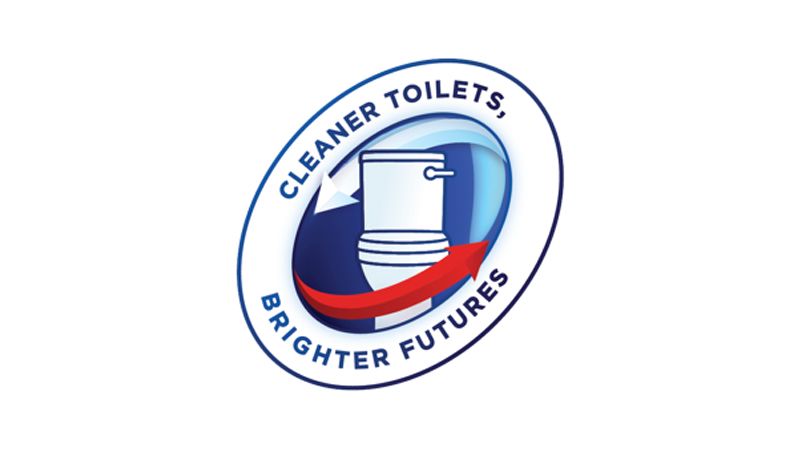 Cleaner toilets brighter futures badge
