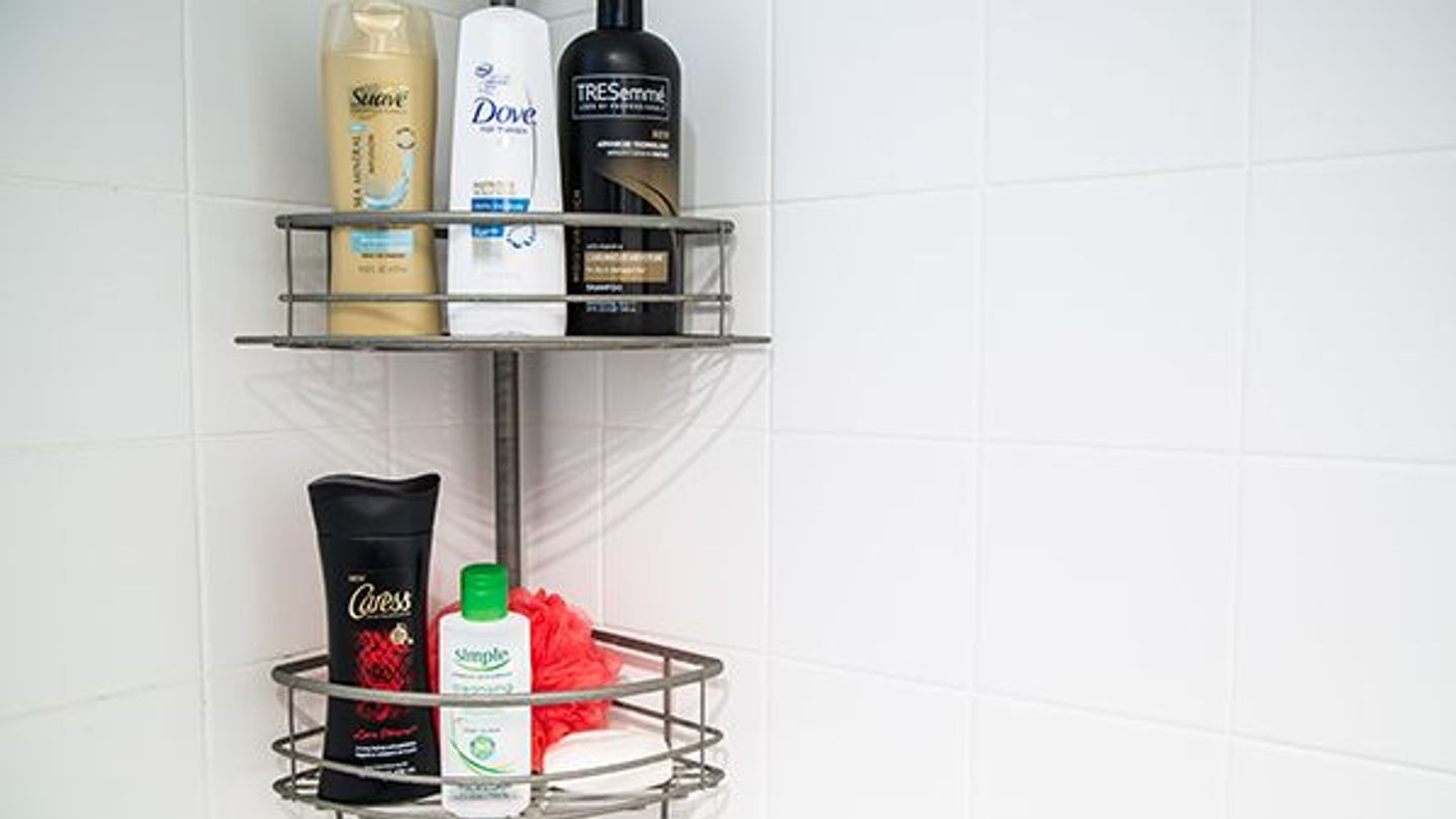 Unilever bathroom products in the shower