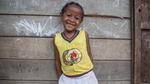 Tasmanie, 6 years old, in her village in Madagascar.