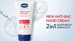 an image of Vaseline’s new anti-bacterial hand cream
