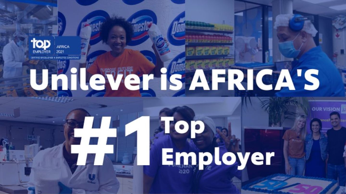 Unilever is Africa's #1 Top Employer 2021