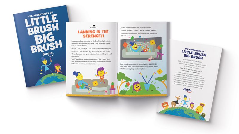 The Adventures of Little Brush Big Brush, a bedtime story book to remind children to brush their teeth