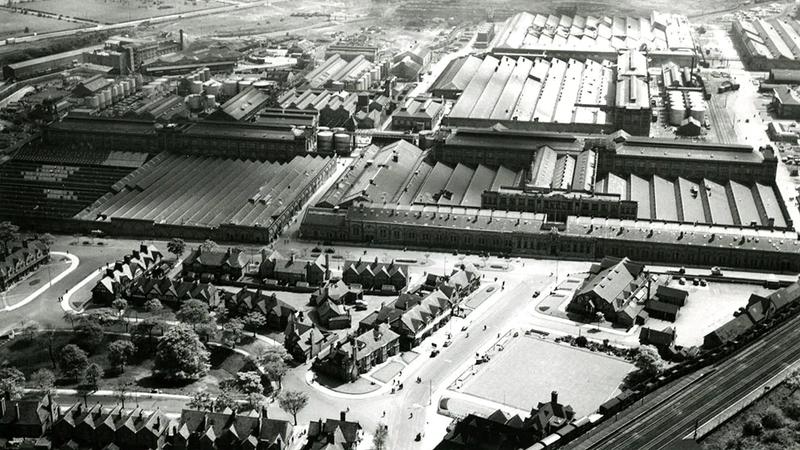 An aerial view of Port Sunlight