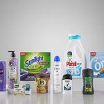 A line-up of Unilever’s billion+ euro brands which include OMO, Hellmann’s, Rexona, Sunsilk and Magnum.