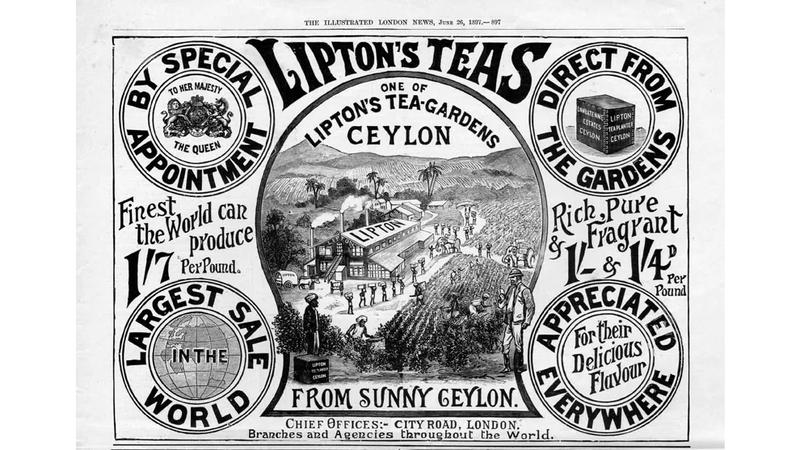 An advert for Lipton's tea