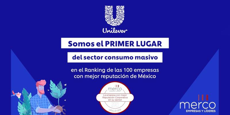 Unilever encabeza sector consumo masivo Merco