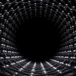 Illustration of single-walled zigzag carbon nanotubes molecular structure