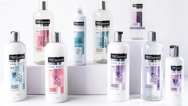 Tresemme banner with products