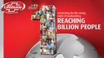 A Lifebuoy campaign image celebrating reaching 1 billion people.
