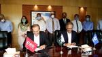 Nosherwan Ali, Vice President of Customer Development, Unilever Pakistan signing MOU with CSD.