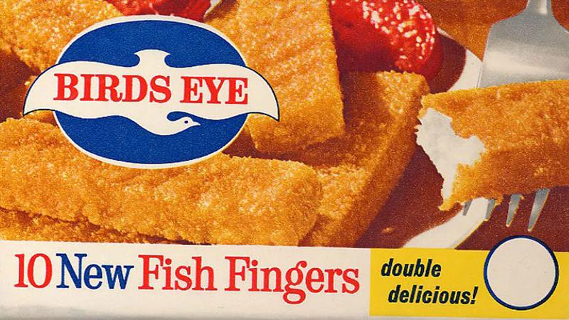 An advert for Birds Eye fish fingers