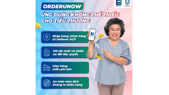 Ung dung OrderUNow cua Unilever Vietnam