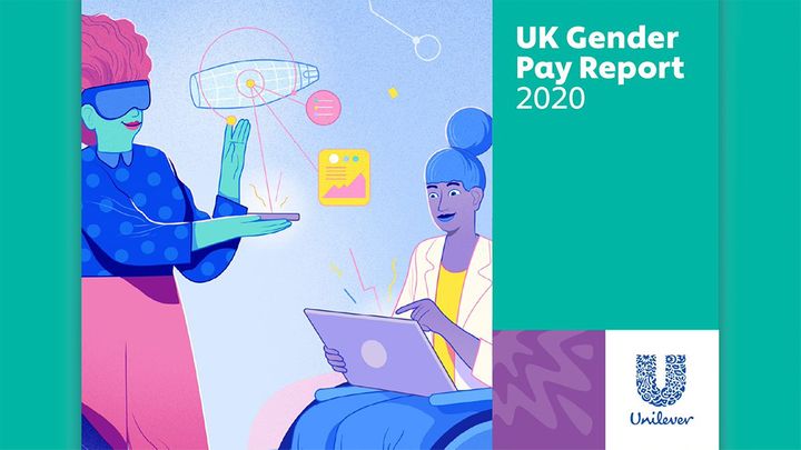 The cover of Unilever UK’s Gender Pay Gap Report 2020