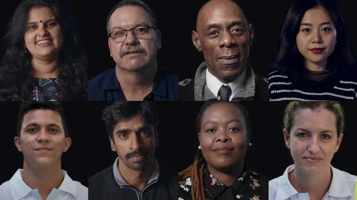 A collage of diverse people