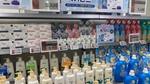 Dove handwash bottles on a Korean supermarket shelf