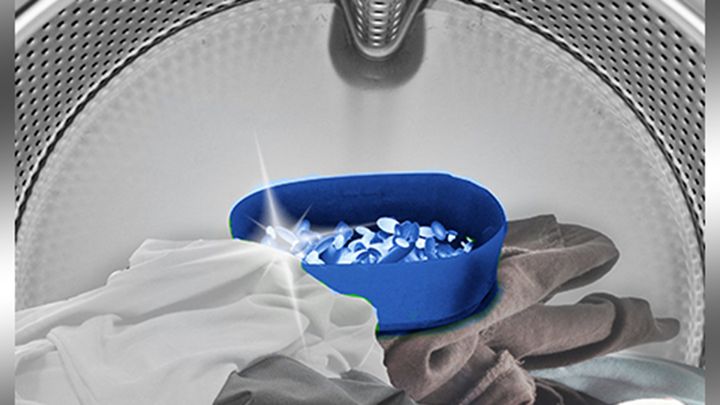 Persil Powergems inside a washing machine
