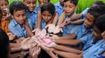 Children washing hands with Lifebuoy soap