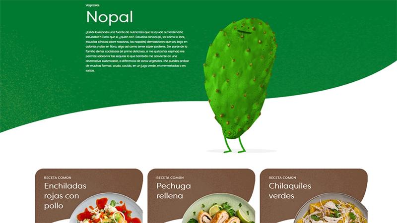Nopal an edible cactus that has become one of the most searched-for ingredients on the site 