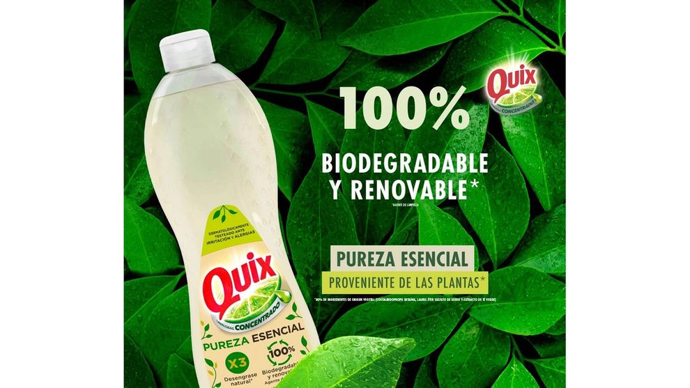100% biodegradable and renewable Quix botttle