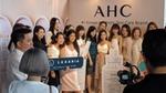 Group of women being photographed during the launch of Korean skincare brand AHC in Asia.