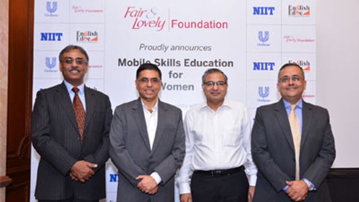 To promote mobile-based skill courses for women in India