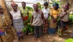 A group of women cocoa farmers.