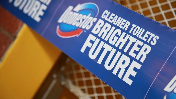 Domestos cleaner toilets brighter future