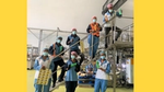 Factory workers at the new Ethiopian plant that was built especially to make Sunsilk's new range.