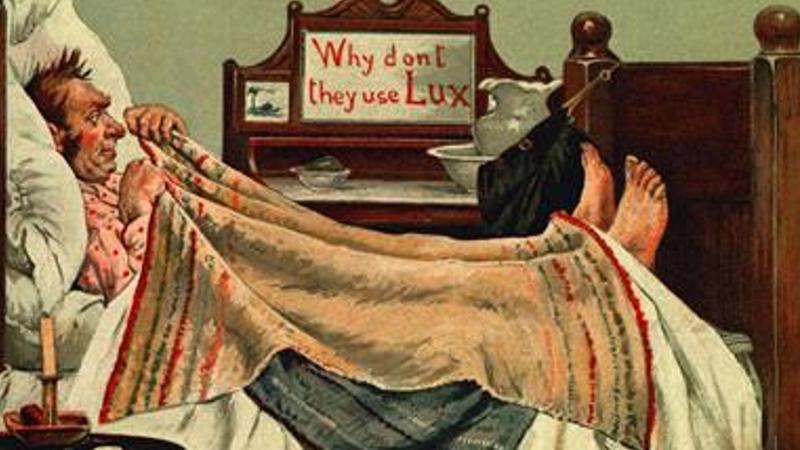 Advertentie van Lux zeep uit het begin van de 20ste eeuw.