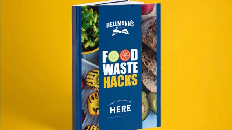Image shows Hellmann’s Food Waste Hacks handbook