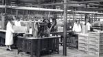 Black and white picture of Lifebuoy production