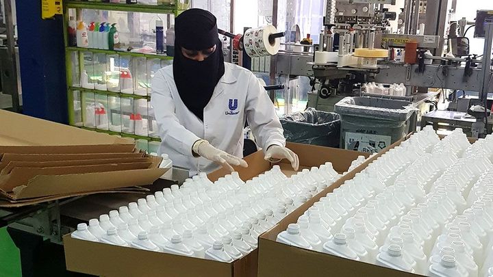 Worker in factory