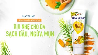 Sữa rửa mặt Hazeline Nghệ - Sạch dầu ngừa mụn dịu nhẹ cho da từ thiên nhiên