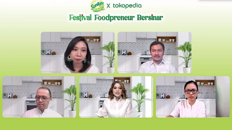 Virtual launch Sunlight x Tokopedia Festival Foodpreneur Bersinar