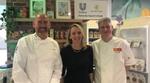 Hanneke Faber with UFS chefs Alex Hall and Igor Zago