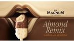 Magnum Remix ice creams featuring Almond Remix and White Chocolate & Berry Remix flavours.