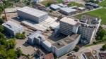 Luftbild der Unilever-Fabrik in Thayngen