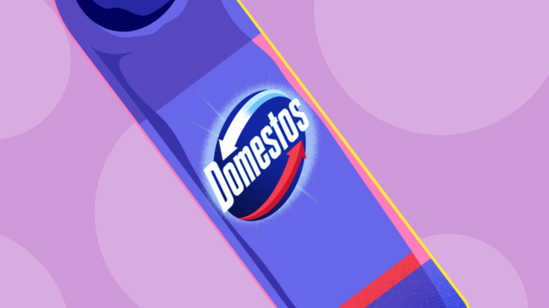 Domestos packshot illustration