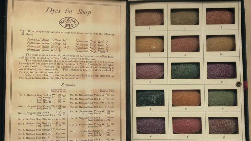 A collection of soap dyes