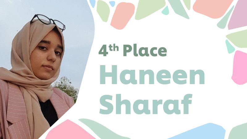 head shot of Haneen Sharaf 4th place winner