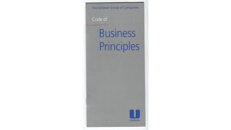Unilever's code of business principles