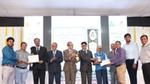 an image of a group of HUL employees receiving an award for top class safety at HUL