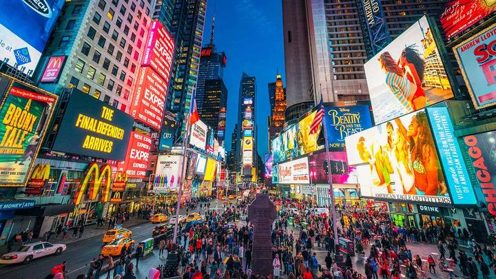 Time Square at night