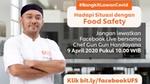 Chef with folded arms. UFS Indonesia’s Chef Gun Gun has been hosting Facebook Live talks