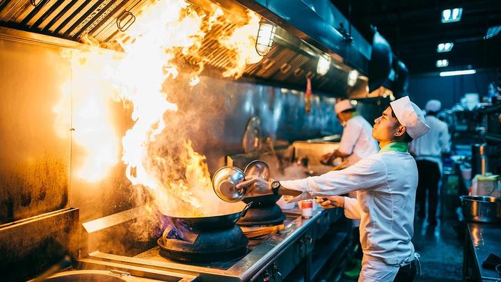 Cooking in fire