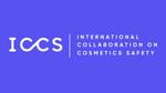 A purple rectangle with white text reading: International Collaboration on Cosmetics Safety.
